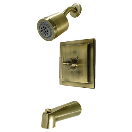 Kingston Brass Single-Handle Tub and Shower Faucet, Antique Brass KB4653CML
